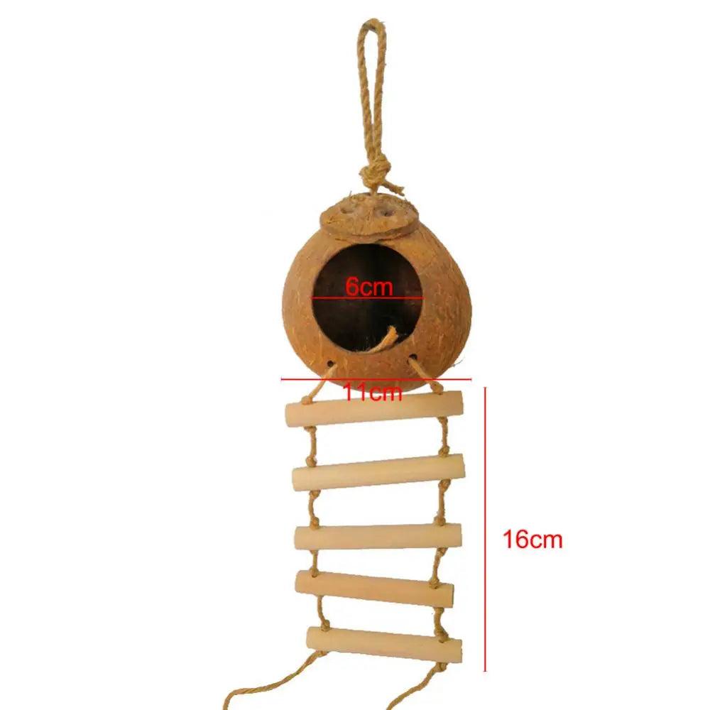 Coconut Shell Bird Hammock