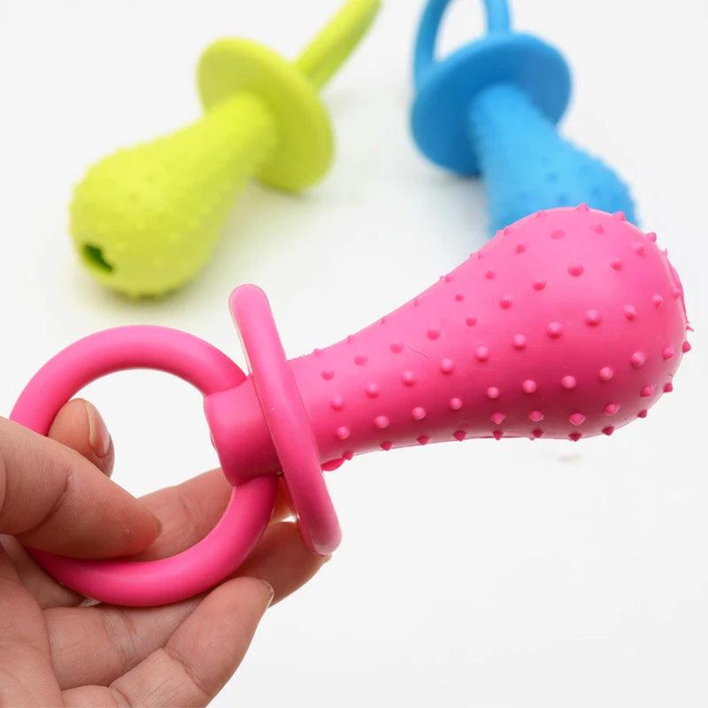 Rubber Pacifier Dog Toy