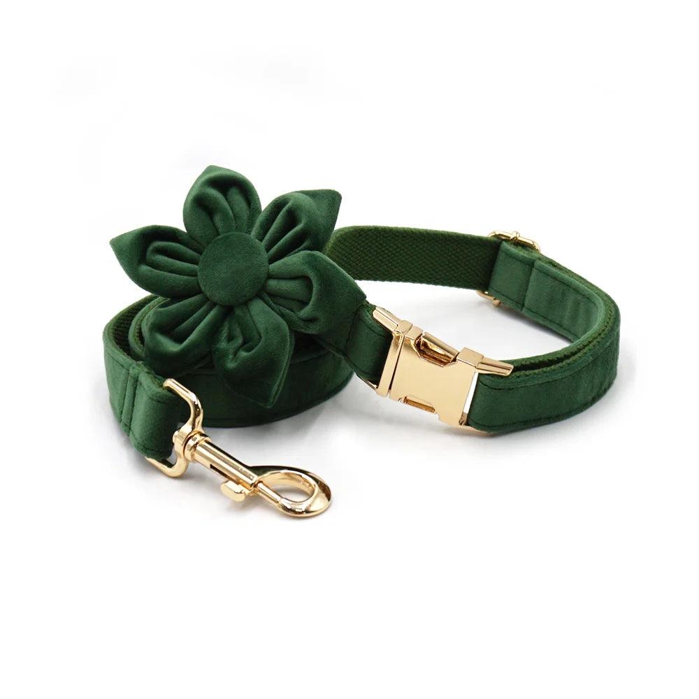 Personalized Velvet Dog Collar