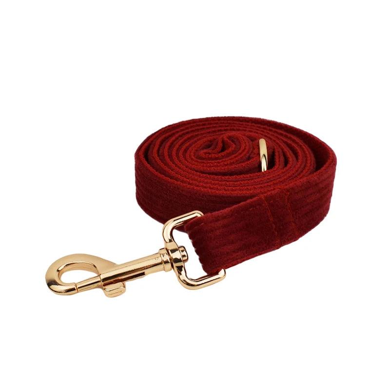 Wine Red Corduroy Dog Set