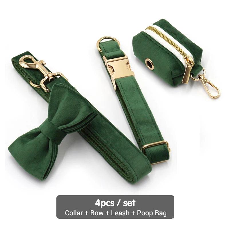 Personalized Velvet Dog Collar