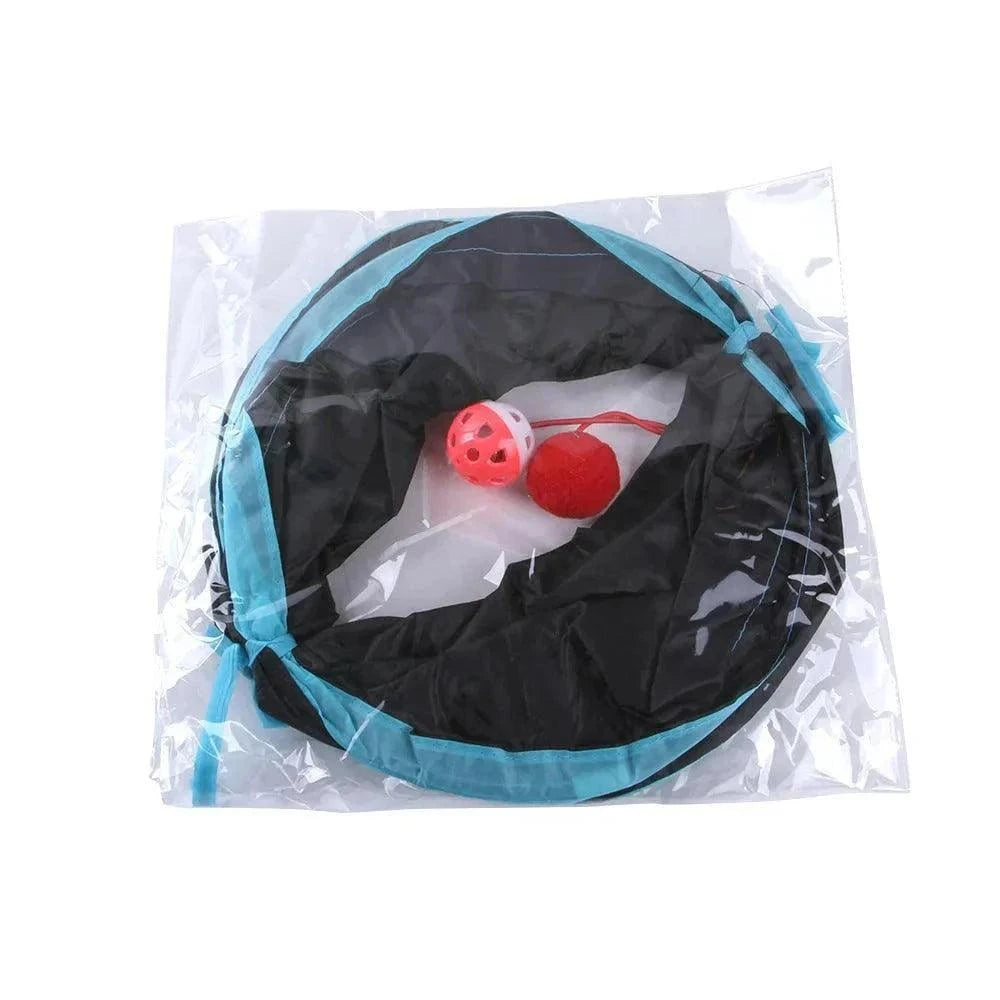 Foldable Cat Play TunnelDescription:
Let your cat explore a world of adventure with this foldable play tunnel! A fun, durable toy that offers endless entertainment and exercise for your fuRegal Pet PalaceRegal Pet PalaceFoldable Cat Play Tunnel