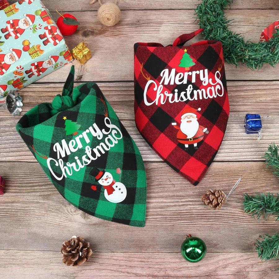 Christmas Dog Bandana Scarf