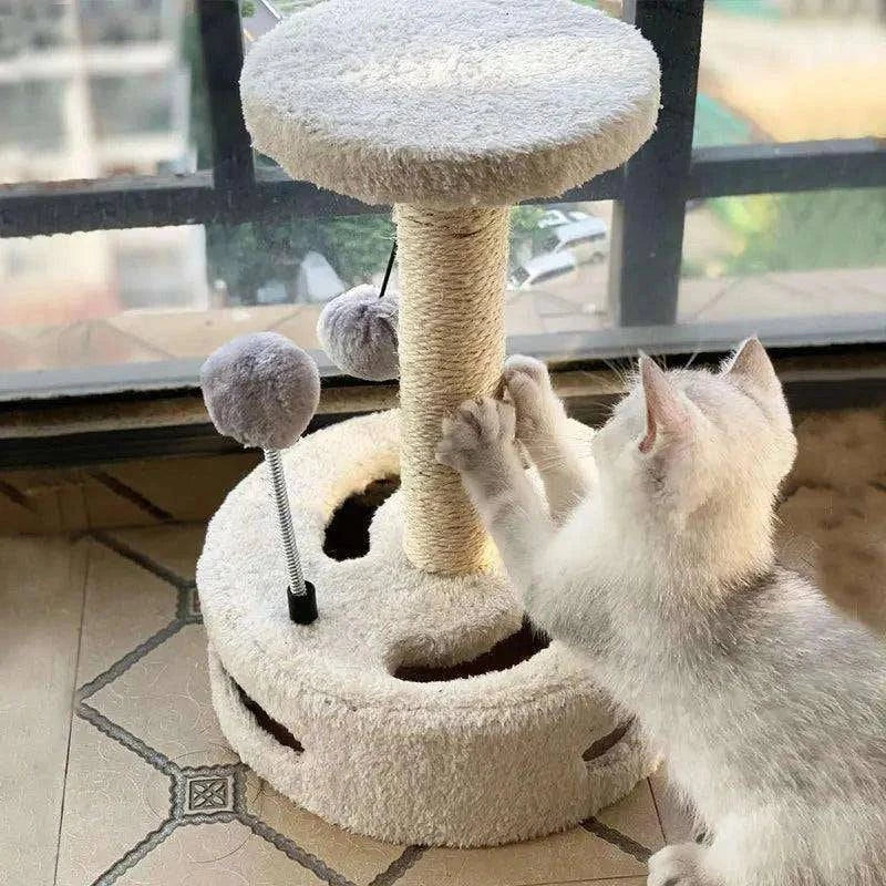 Sisal Cat Climbing FrameDescription:
Let your cat unleash its inner adventurer! This playful sisal climbing frame offers a blend of exercise and entertainment while keeping claws sharp andRegal Pet PalaceRegal Pet PalaceSisal Cat