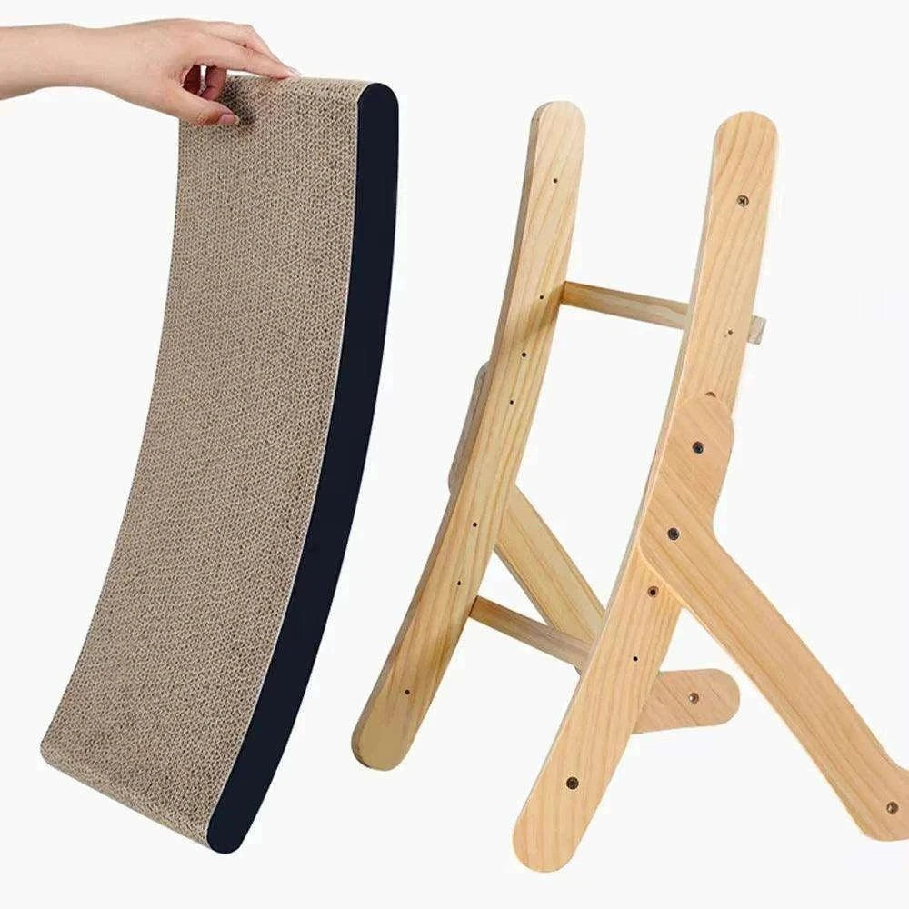 3-in-1 Cat Scratcher BedDescription:
Give your cat the ultimate comfort and play space! This durable wooden-frame scratcher doubles as a cozy bed and claw care station—keeping them happy anRegal Pet PalaceRegal Pet Palace3-in-1 Cat Scratcher