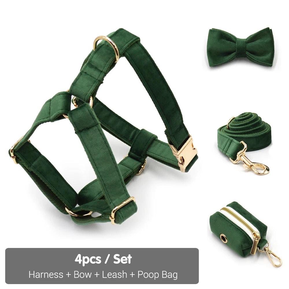 Personalized Velvet Dog Collar