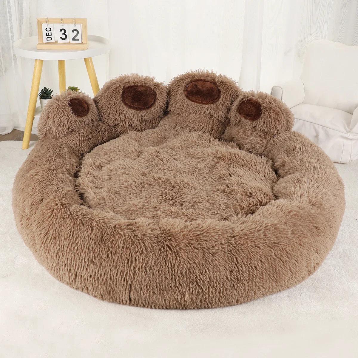 Ultra-Cozy Plush Dog Bed