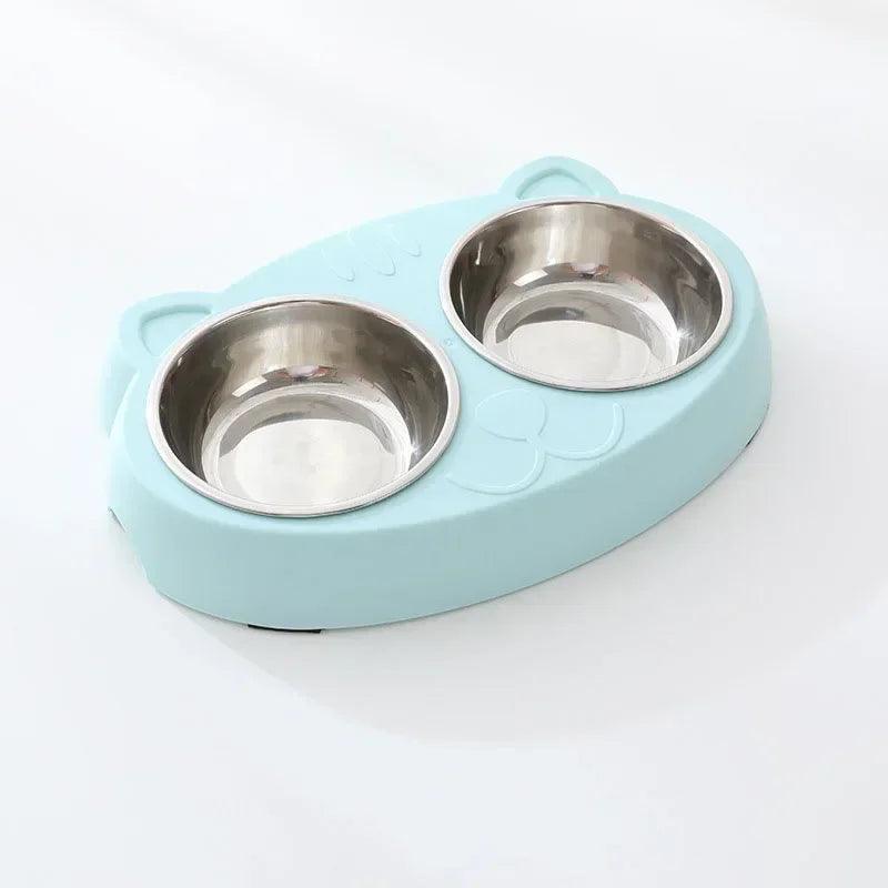 Macaron Double Pet Bowl Set