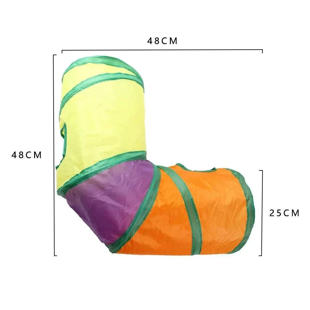 Foldable Cat Play TunnelDescription:
Let your cat explore a world of adventure with this foldable play tunnel! A fun, durable toy that offers endless entertainment and exercise for your fuRegal Pet PalaceRegal Pet PalaceFoldable Cat Play Tunnel