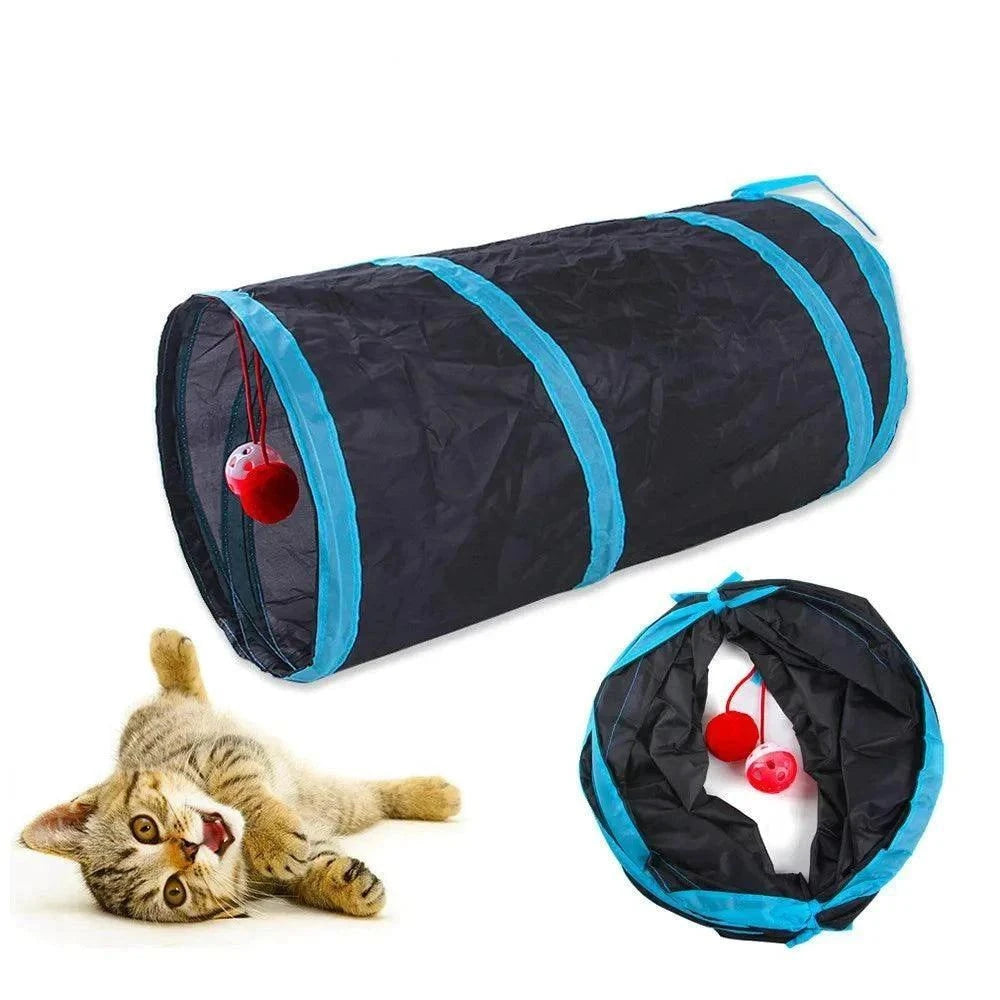Foldable Cat Play TunnelDescription:
Let your cat explore a world of adventure with this foldable play tunnel! A fun, durable toy that offers endless entertainment and exercise for your fuRegal Pet PalaceRegal Pet PalaceFoldable Cat Play Tunnel