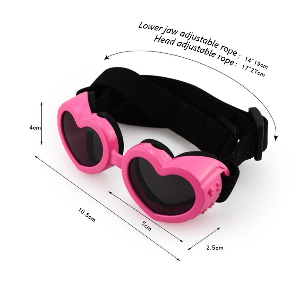 Stylish Heart-Shaped Dog Sunglasses