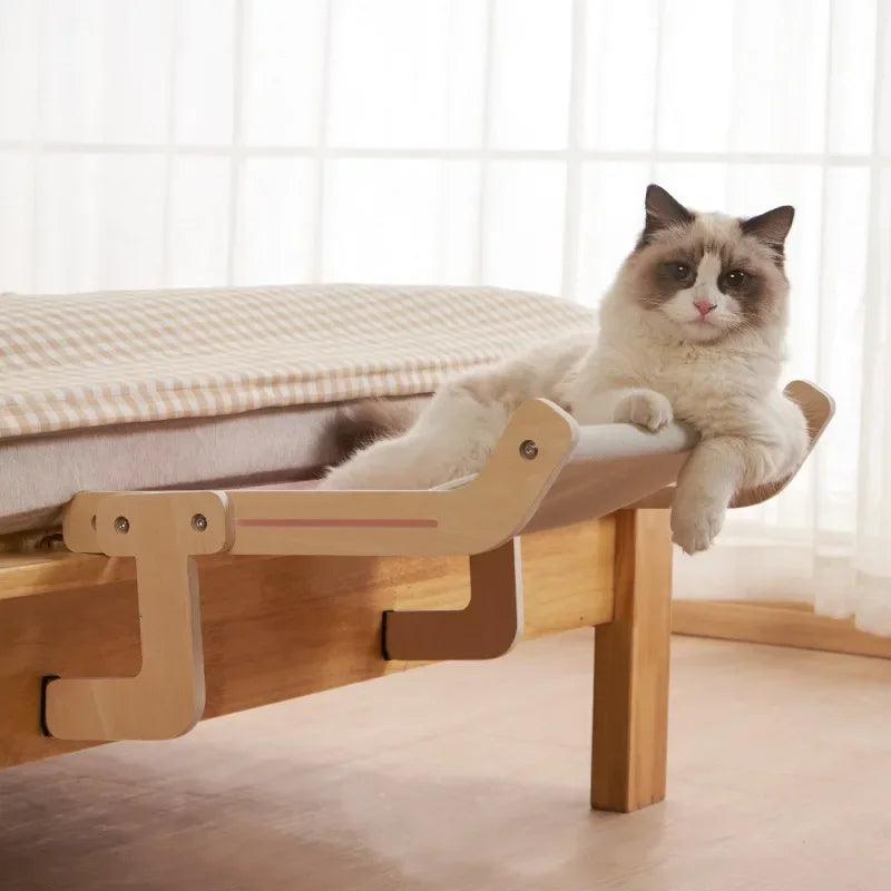 Sturdy Wooden Cat Hammock
