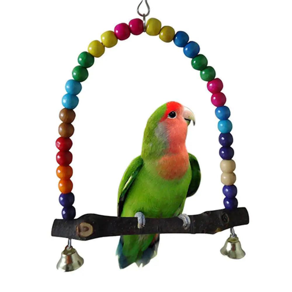 Cotton Ring Parrot Swing Toy