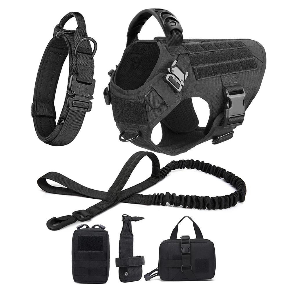 Tactical Dog Harness Set