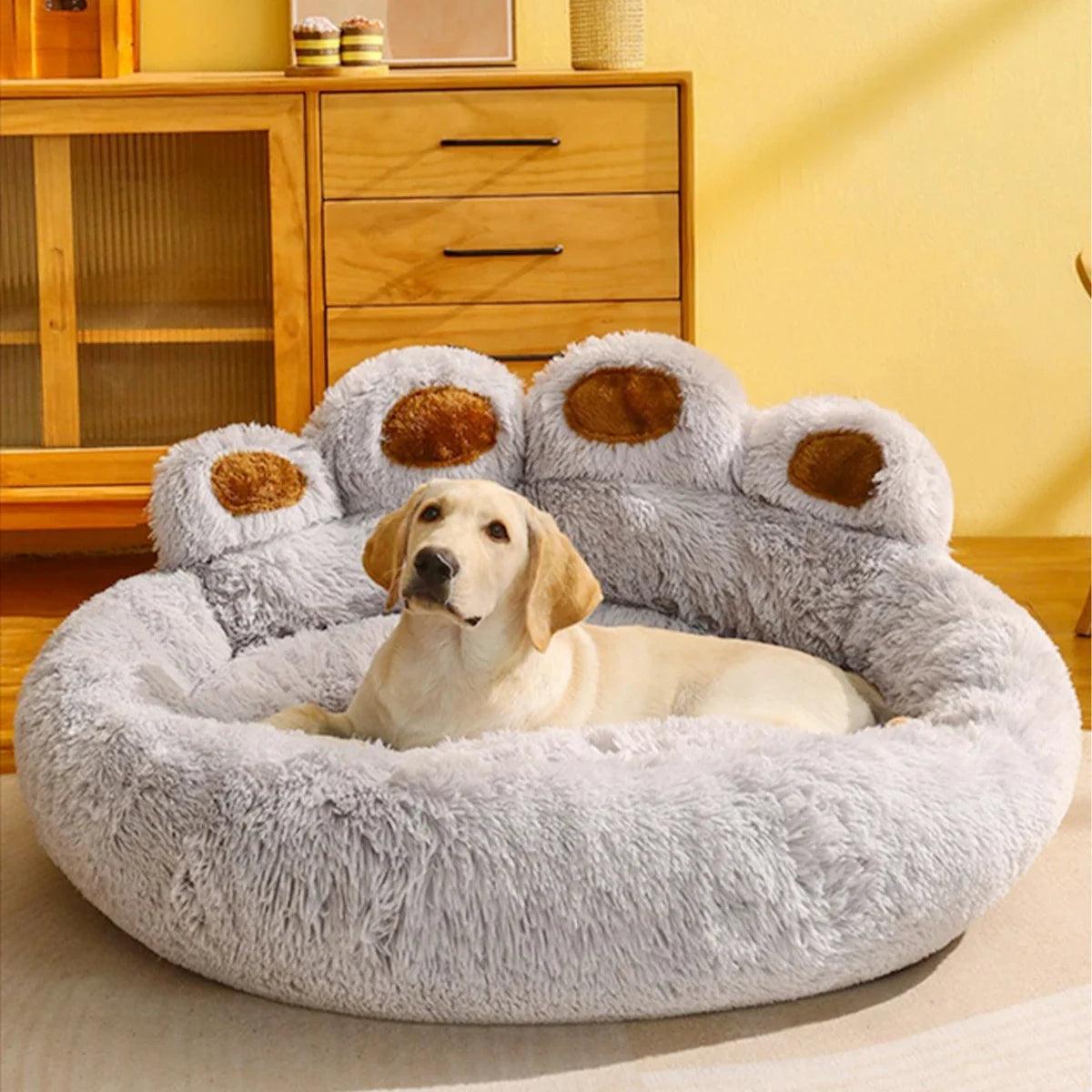 Ultra-Cozy Plush Dog Bed