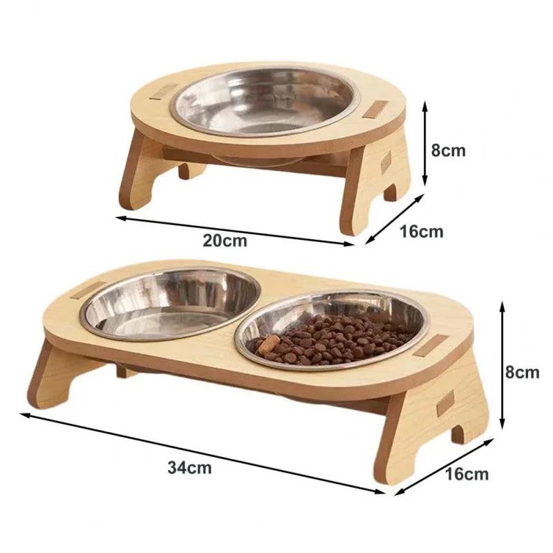 Adjustable Wooden Pet Bowls