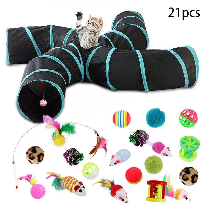 Crinkle Cat Tunnel Toy