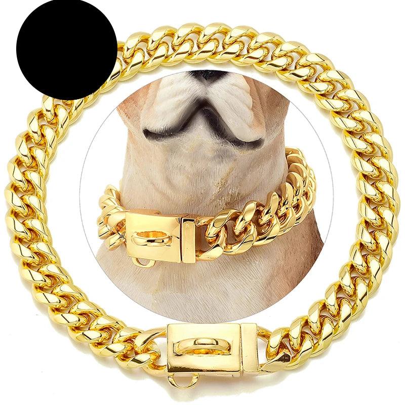 18K Gold Cuban Link Collar