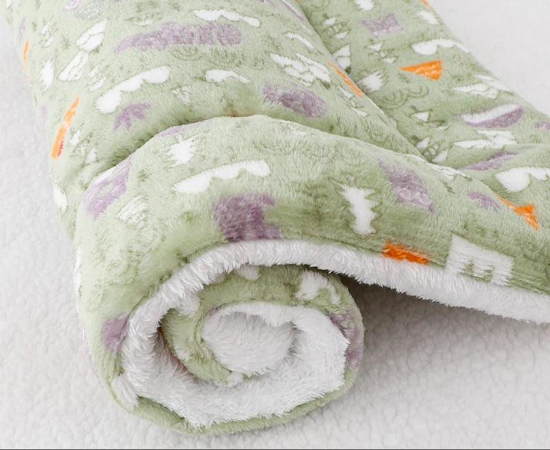 Cozy Bear Pattern Pet Bed