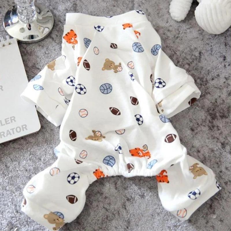 Cotton Print Pet Jumpsuit