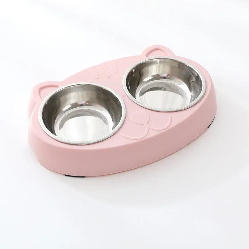 Macaron Double Pet Bowl Set