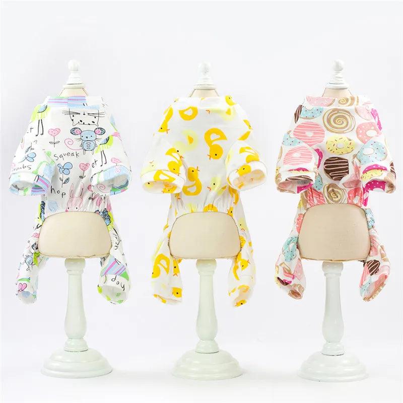 Cotton Print Pet Jumpsuit