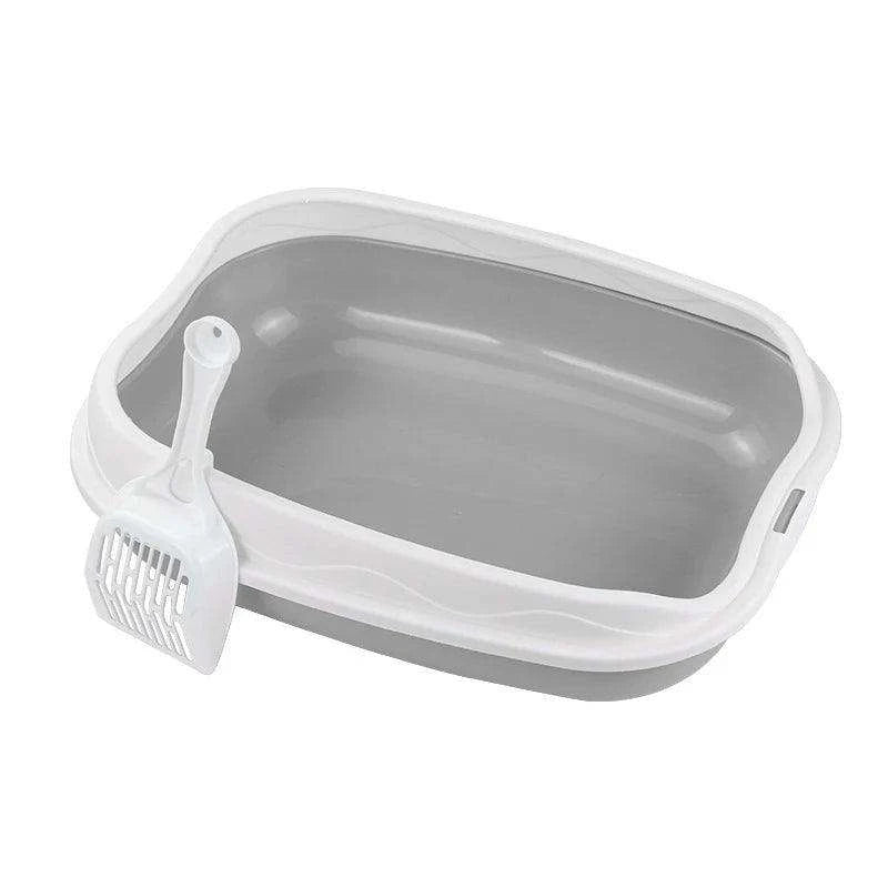 Spatter-Proof Semi-Enclosed Litter BoxDescription:
Say goodbye to messy floors! This semi-enclosed litter box keeps your cat’s space clean and your home odor-free while providing comfort and privacy forRegal Pet PalaceRegal Pet PalaceSpatter-Proof Semi-Enclosed