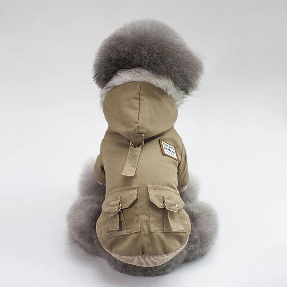 Thickened Winter Dog Military Coat