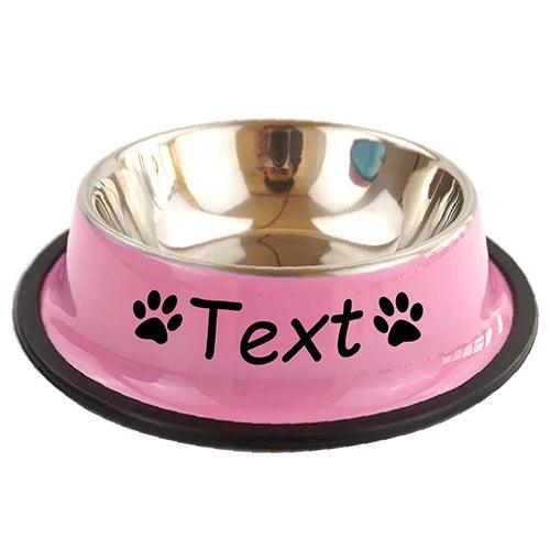 Personalized Pet Stainless Steel Bowl
