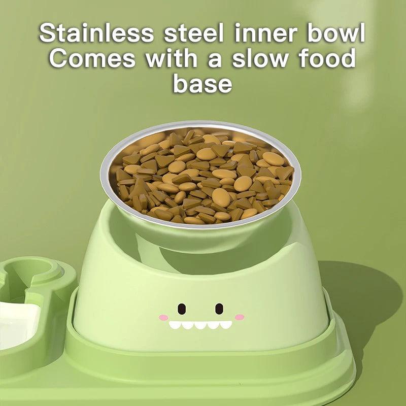 3-in-1 Tilted Pet Bowl
