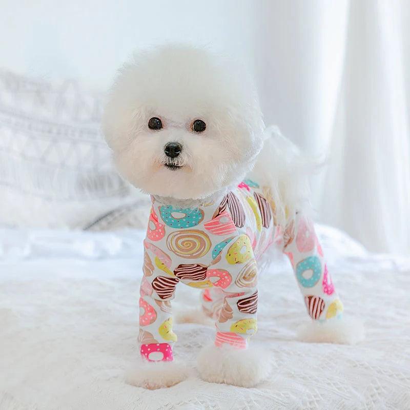 Cotton Print Pet Jumpsuit