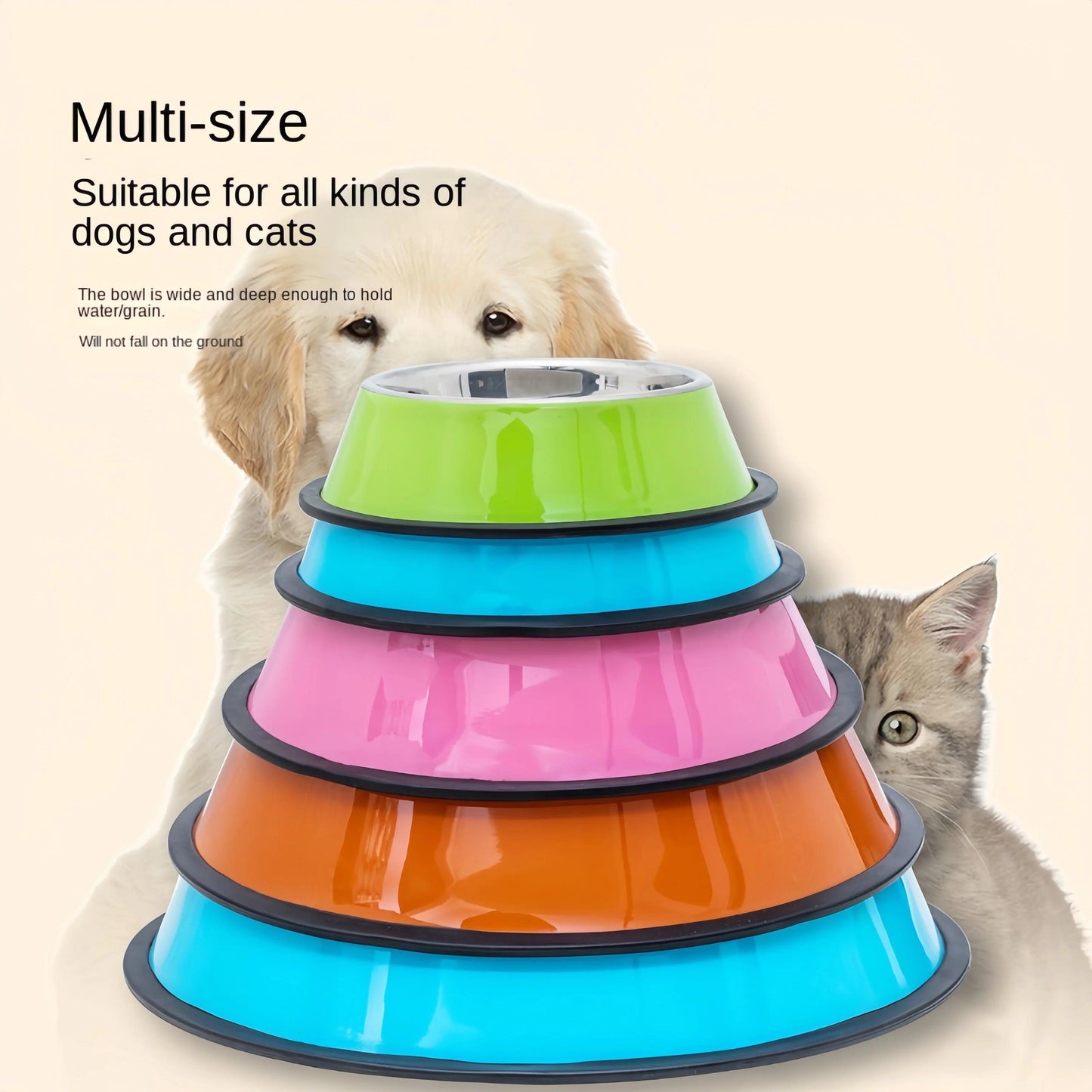 Durable Stainless Steel Pet Bowl