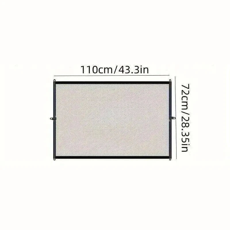 Folding Pet Safety BarrierDescription:
Create a safe zone for your pet! This breathable, foldable mesh fence with hooks is perfect for blocking stairs and doorways, giving your dog a secure Regal Pet PalaceRegal Pet PalaceFolding Pet Safety