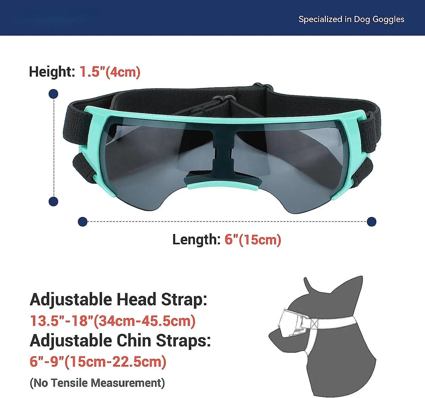 UV Dog Sunglasses for Small Breeds