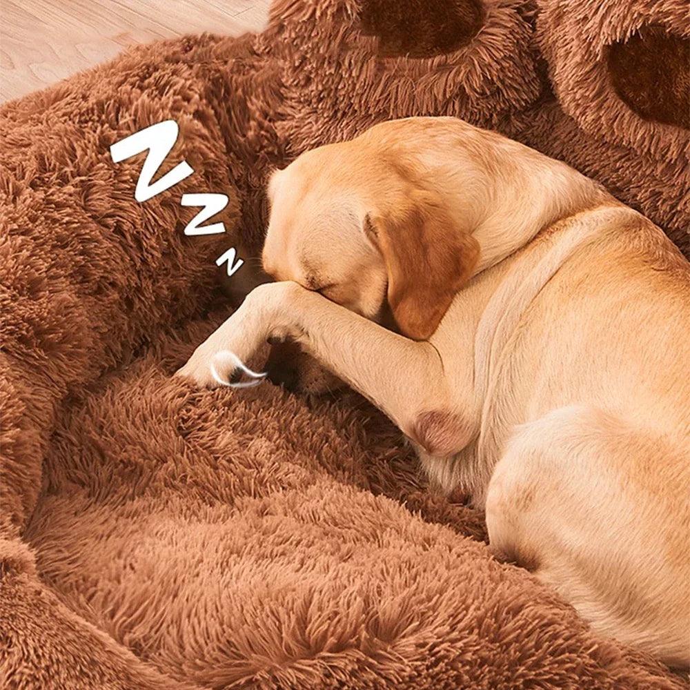 Ultra-Cozy Plush Dog Bed