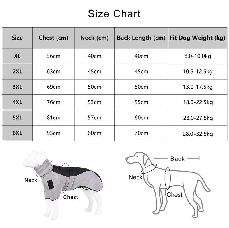 Large Dog Winter Jacket Coat