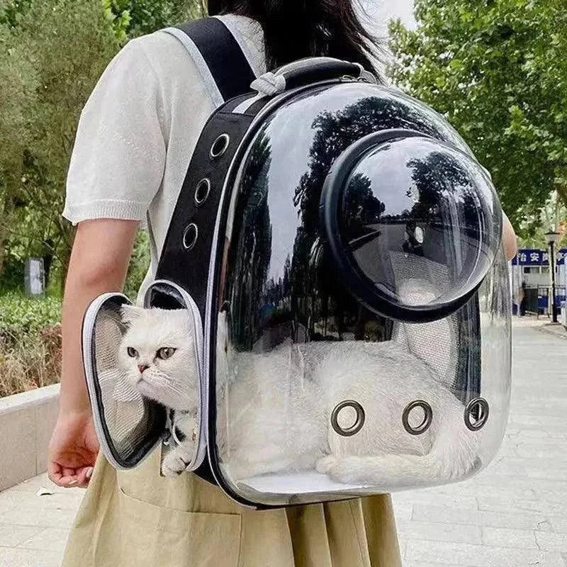 Space Capsule Pet BackpackDescription:
Take your pet on adventures stress-free! This breathable, transparent space capsule backpack lets them enjoy the view while staying safe and comfortablRegal Pet PalaceRegal Pet PalaceSpace Capsule Backpack