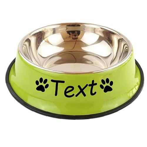 Personalized Pet Stainless Steel Bowl