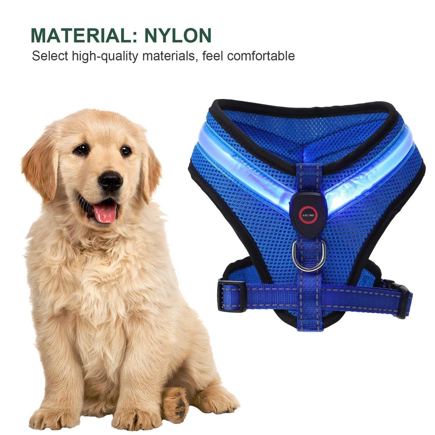 Glow LED Dog Vest Harness