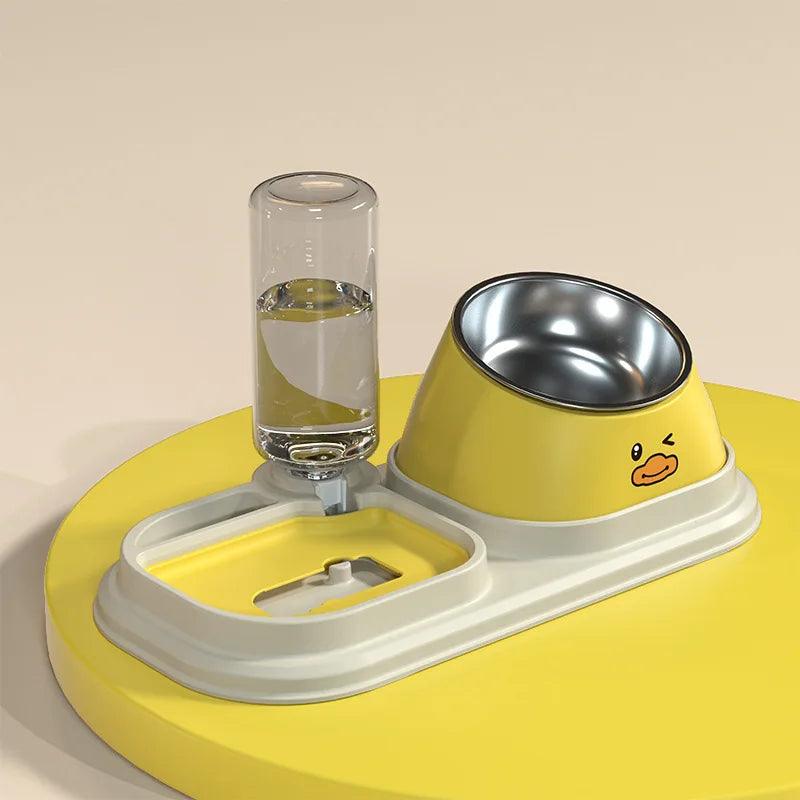 3-in-1 Tilted Pet Bowl