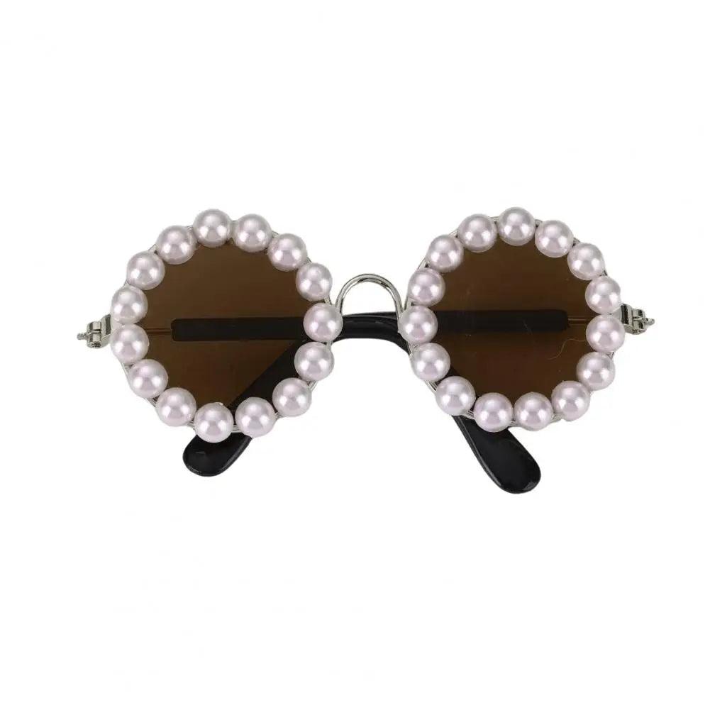 Elegant Pearl Pet Glasses