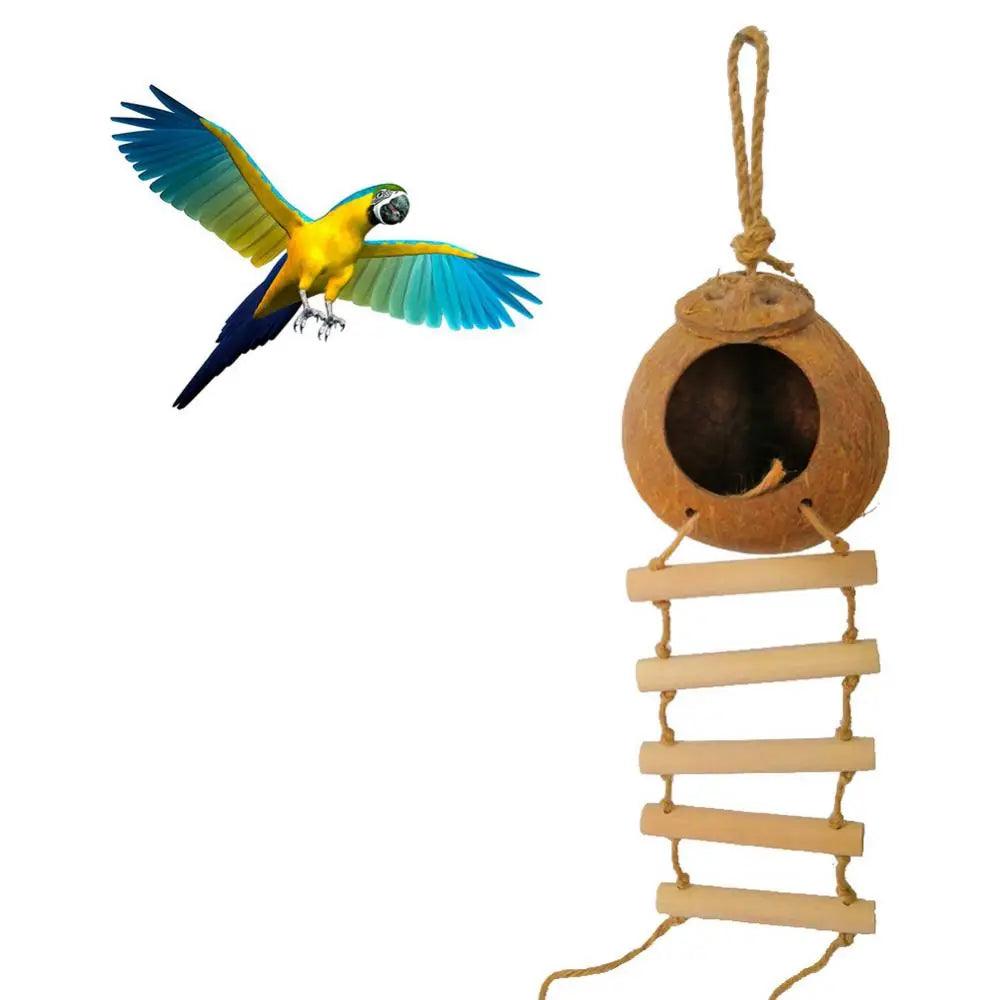 Coconut Shell Bird Hammock