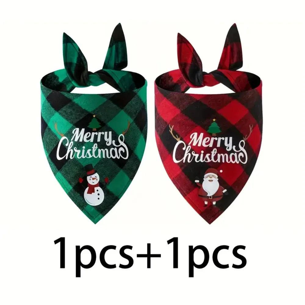 Christmas Dog Bandana Scarf
