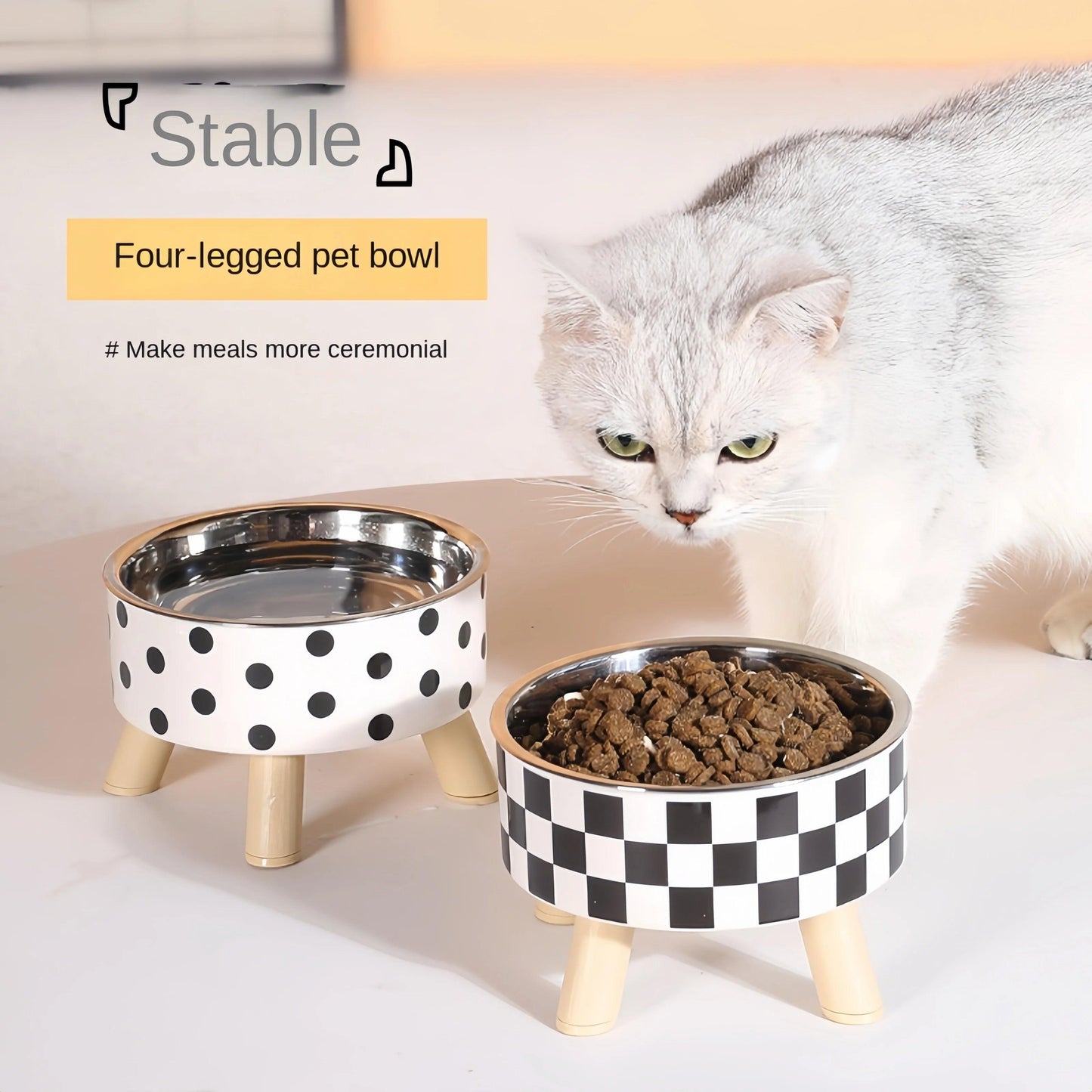 Elevated Cat Feeder Bowl