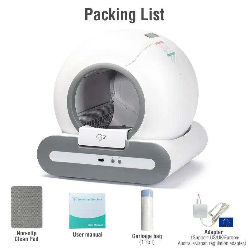 Smart Self-Cleaning Litter BoxDescription:
Experience the future of cat care with this 2024 upgraded, self-cleaning cat litter box. Keep your home fresh and odor-free with minimal effort, offeriRegal Pet PalaceRegal Pet PalaceSmart Self-Cleaning
