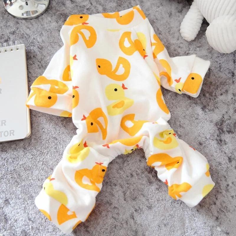 Cotton Print Pet Jumpsuit