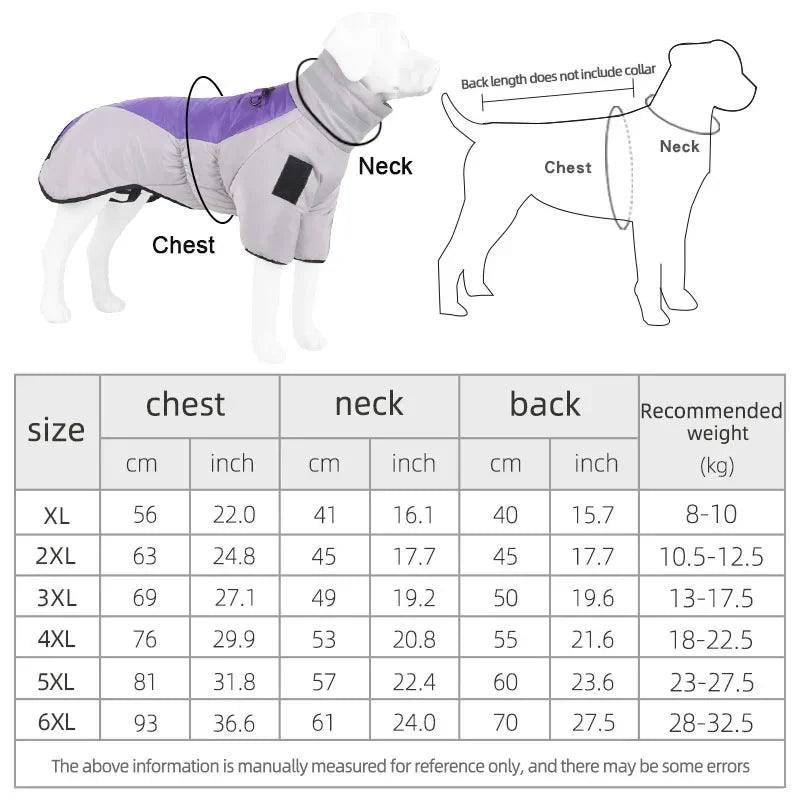 Reflective Winter Dog Jacket