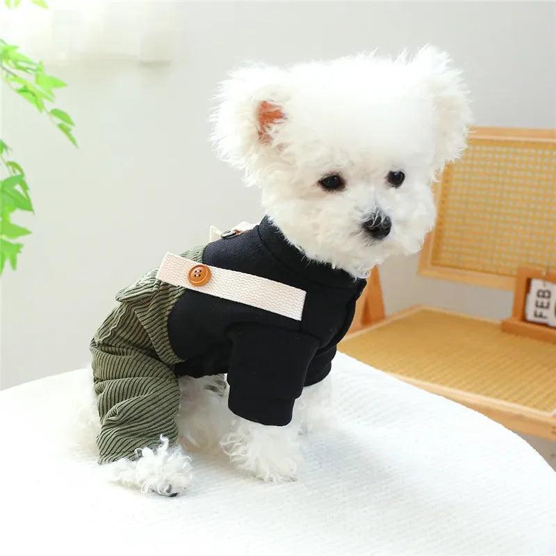 Corduroy Pet Jumpsuit Overalls