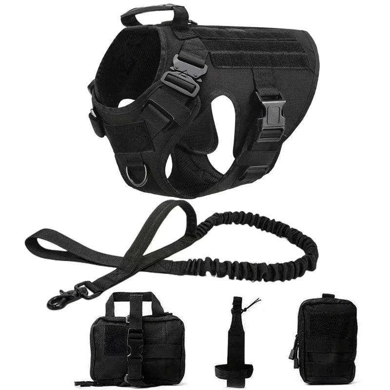 Tactical Dog Harness SetDescription:
Gear up your dog for any adventure with this military-style harness! Perfect for training and outdoor activities, it provides comfort, control, and durRegal Pet PalaceRegal Pet PalaceTactical Dog Harness