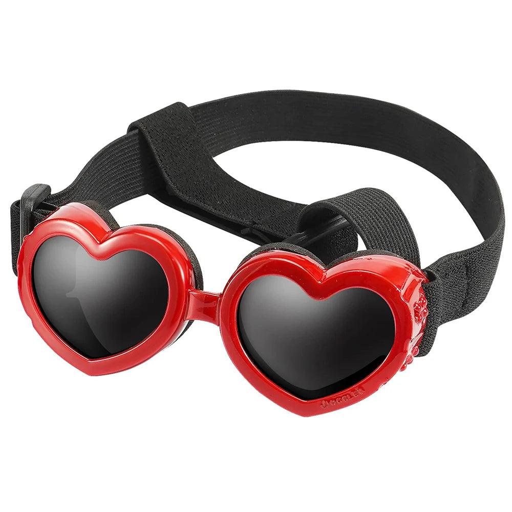 Stylish Heart-Shaped Dog Sunglasses